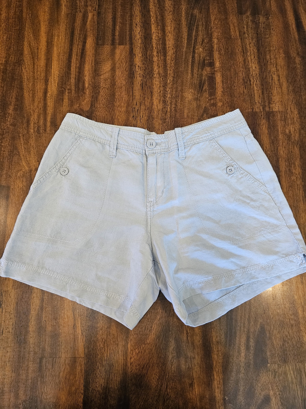 Calvin Klein Jeans Light Gray Cotton Bermuda Shorts Size 4